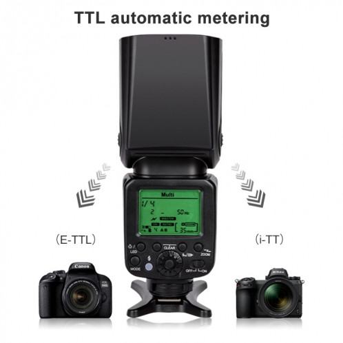 Clignote, Triopo TR-666 2000mAh 2.4G sans fil double mode TTL Flash Speedlite pour appareils photo reflex numériques Canon / Nikon ST11821460-010