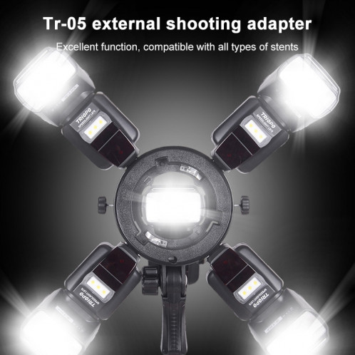TRIOPO TR-05 Support de Flash Appareil photo multifonction Support universel de type S Accessoires Interface de transfert ST1183907-07