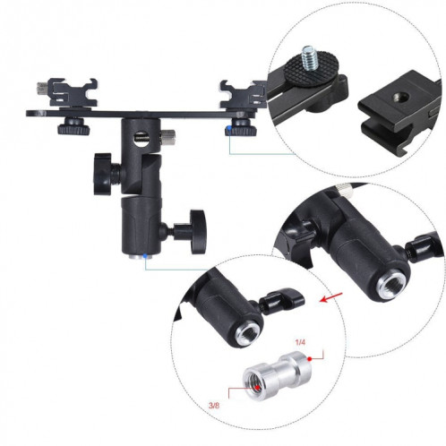 Support de support de flash à double griffe SH12171960-05
