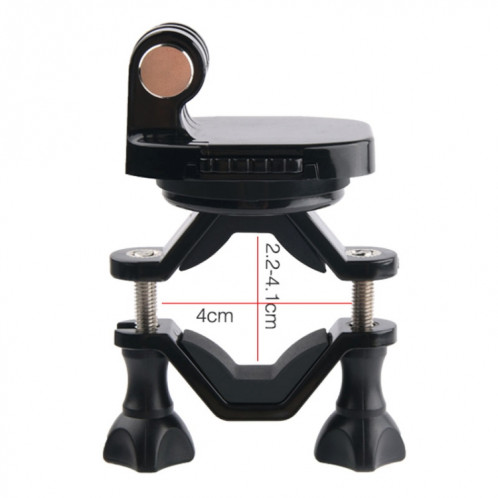 Support de guidon de moto GP433 pour GoPro HERO6 / 5/5 Session / 4 Session / 4/3 + / 3/2/1 / Fusion, Xiaoyi et autres caméras d'action (Noir) SH221B1074-08