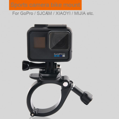 GP434 Grande Bicyclette Moto Fixation Guidon Montage pour GoPro HERO6 / 5/5 Session / 4 Session / 4/3 + / 3/2/1 / Fusion, Xiaoyi et Autres Caméras Action (Noir) SH222B1053-08