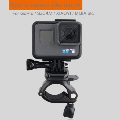 GP435 Support de Fixation de guidon de moto de petite taille pour GoPro HERO6 / 5/5 Session / 4 Session / 4/3 + / 3/2/1 / Fusion, Xiaoyi et autres caméras d'action (Noir) SH223B1000-08