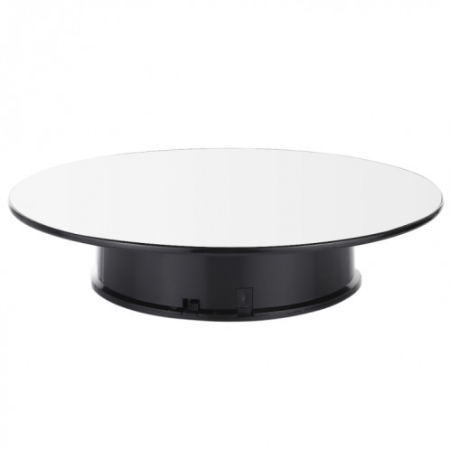 25cm 360 degrés rotation rotative de rotation rotation plate-forme plate-forme de tournage vidéo des accessoires de tournage vidéo pour la photographie, charge 3 kg, alimenté par batterie (blanc + noir) SH42WB16-06