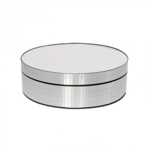12cm 360 degrés rotative rotative miroir vitrage électrique stand de prise de vue vidéo des accessoires de plateau tournant, charge: 3kg (argent) SH359S643-09