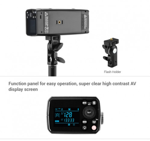 Godox AD200 Pro Pocket Flash Flash Light TTL HSS 2.4G Système X Sans fil X Speedflight Flash Extérieur (Fiche UE) SG68EU613-06