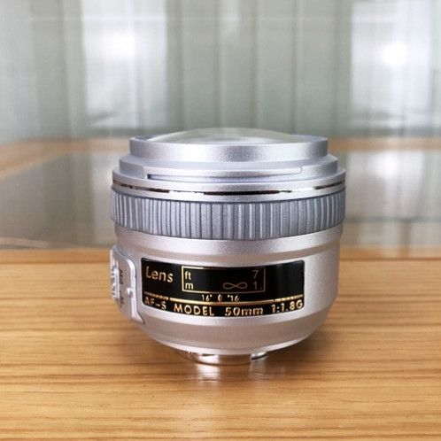 DF DSLR Camera Faux modèle d'objectif factice non fonctionnel (Argent) SH370S1116-05