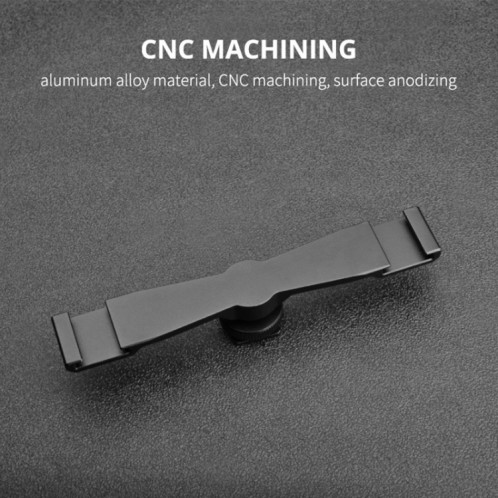 Chaussure à froid Yelangu A641 à double support de montage de chaussure à double froide Support d'alliage d'aluminium (noir) SY382B1693-08