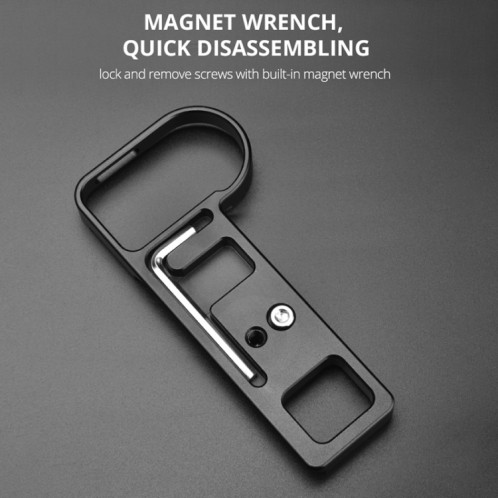 YELANGU CL7 Carte d'extension de caméra Base L Plate pour Nikon Z6 / Z7 (Noir) SY386B1548-08