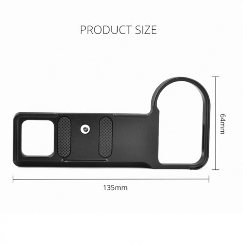 YELANGU CL7 Carte d'extension de caméra Base L Plate pour Nikon Z6 / Z7 (Noir) SY386B1548-08