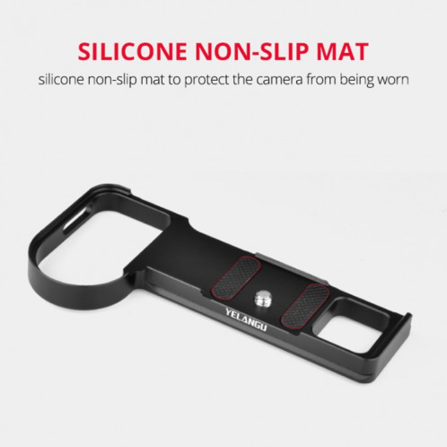 YELANGU CL7 Carte d'extension de caméra Base L Plate pour Nikon Z6 / Z7 (Noir) SY386B1548-08