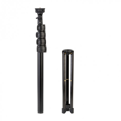 Fotopro TL-960 pliable 5 sections 5 56m Hauteur Support de montage de trépied pour Vlogging Vidéo Live Broadcast Kits de diffusion (Noir) SF404B1443-07