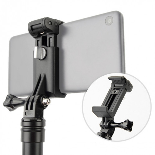 Collier de fixation pour téléphone avec bâtons monopodes Selfie pour iPhone, Samsung, HTC, Sony, LG et autres téléphones intelligents (Noir) SH414B264-08