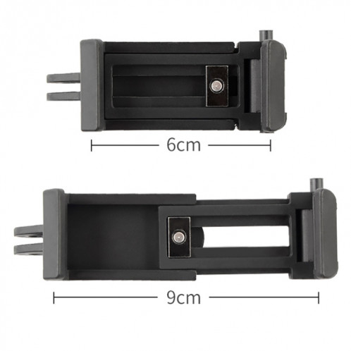 Collier de fixation pour téléphone avec bâtons monopodes Selfie pour iPhone, Samsung, HTC, Sony, LG et autres téléphones intelligents (Noir) SH414B264-08
