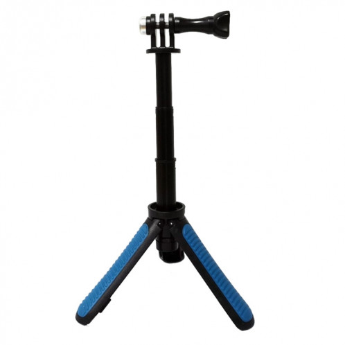 Multi-fonctionnel support de trépied pliable Selfie Monopod Stick pour GoPro HERO5 Session / 5/4 Session / 4/3 + / 3/2/1, caméras de sport Xiaoyi, longueur: 12-23cm (bleu) SH472L263-07