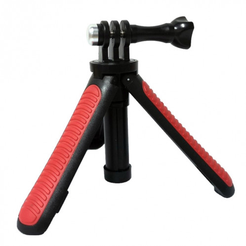 Multi-fonctionnel support de trépied pliable Selfie Monopod Stick pour GoPro HERO5 Session / 5/4 Session / 4/3 + / 3/2/1, caméras de sport Xiaoyi, longueur: 12-23cm (rouge) SH472R834-07