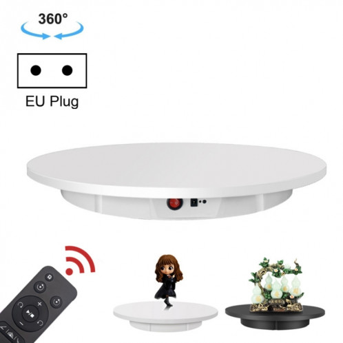 60cm d'affichage à rotation électrique des accessoires plateau de platine, charge: 100 kg, fiche UE (blanc) SH536W379-08