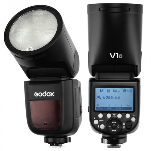 Godox V1C Tête ronde TTL Flash Speedlite pour Canon (Noir) SG635B615-07
