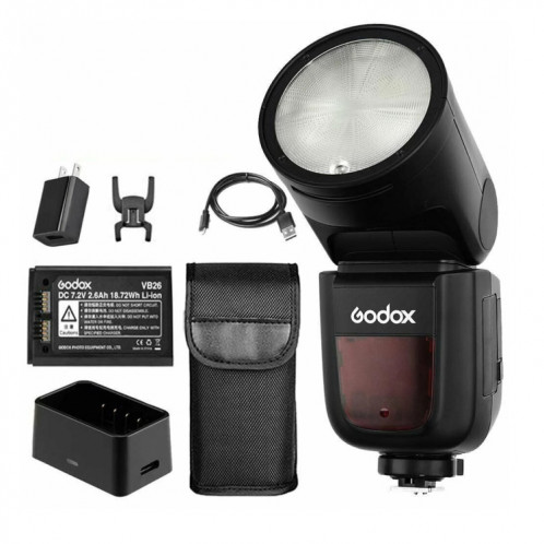 Godox V1N Tête ronde TTL Flash Speedlite pour Nikon (Noir) SG636B1698-08