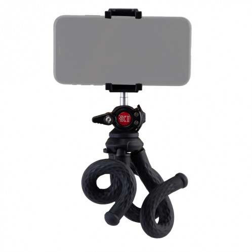Fotopro RM-88 + Octopus Mini Trépied de bureau Flexible avec pince de téléphone (Noir) SF698B510-06