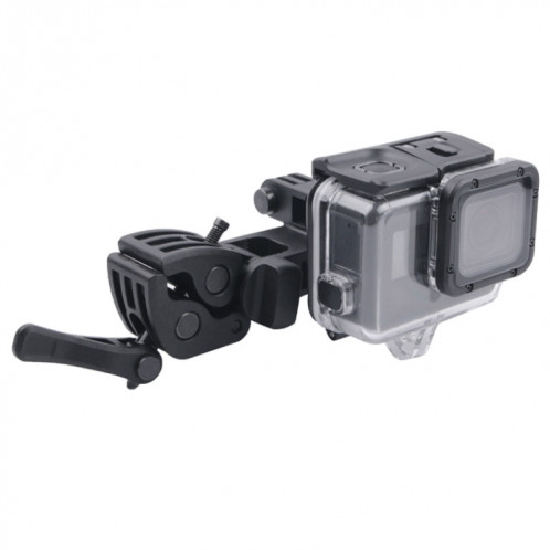 Adaptateur de montage avec pince pour montage arrière avec couvercle arrière étanche pour GoPro HERO6 / 5 (noir) SH730B1843-015