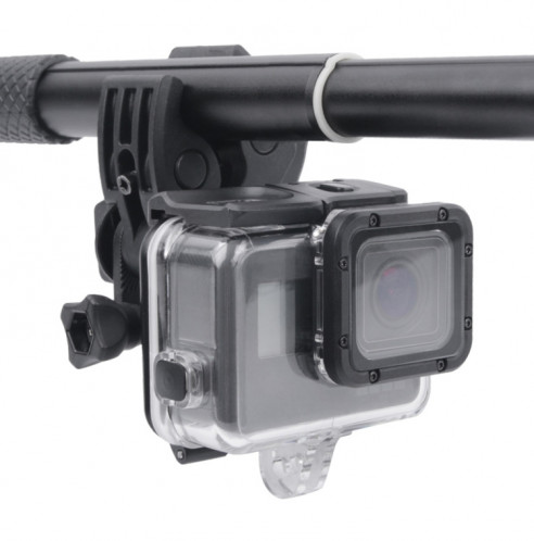 Adaptateur de montage avec pince pour montage arrière avec couvercle arrière étanche pour GoPro HERO6 / 5 (noir) SH730B1843-015