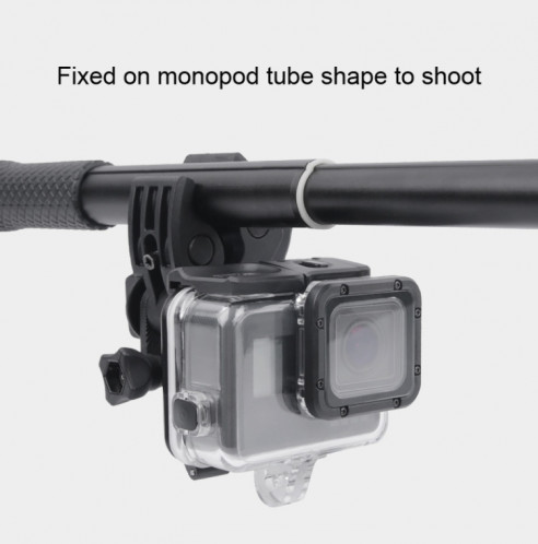 Adaptateur de montage avec pince pour montage arrière avec couvercle arrière étanche pour GoPro HERO6 / 5 (noir) SH730B1843-015