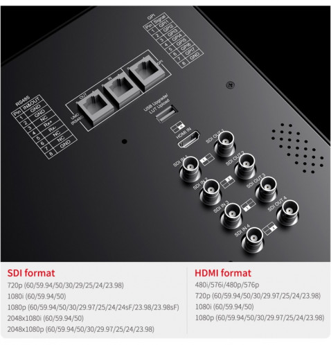 Seetec atem156s 15,6 pouces 3G-SDI HDMI Full HD 1920x1080p Monteur de diffusion multi-caméras (plug) SS18EU538-08