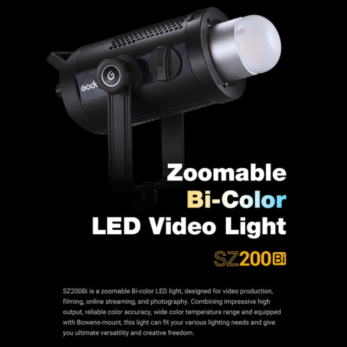 Godox AD600 Pro 200W 2800-6500K BI Bi-Color LED VIDEO Light (UE Plug) SG38EU1103-08