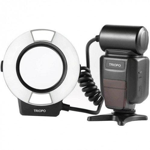 TRIOPO TR-15EX MACRO RING TTL La lumière Flash avec 6 anneaux d'adaptateur de taille différent pour Canon E-TTL (noir) ST868B1582-07