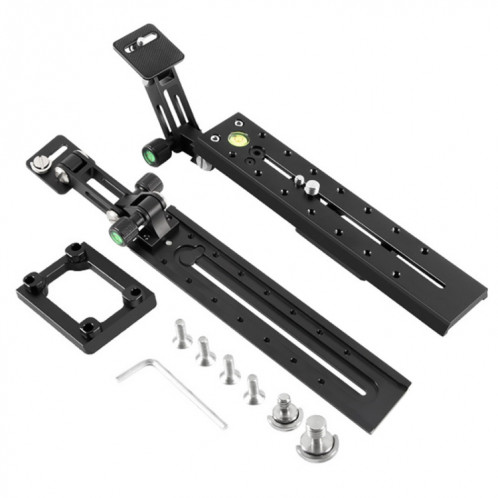 BEXIN VR-220 220 mm de longueur en aluminium ALLIAGE PLAQUE DE REMBLAGE DU MANDE POUR MANFROTTO / SACHTLER (noir) SB870B295-05