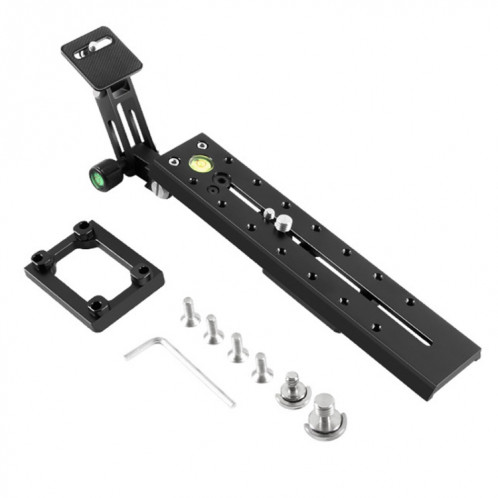 BEXIN VR-220 220 mm de longueur en aluminium ALLIAGE PLAQUE DE REMBLAGE DU MANDE POUR MANFROTTO / SACHTLER (noir) SB870B295-05