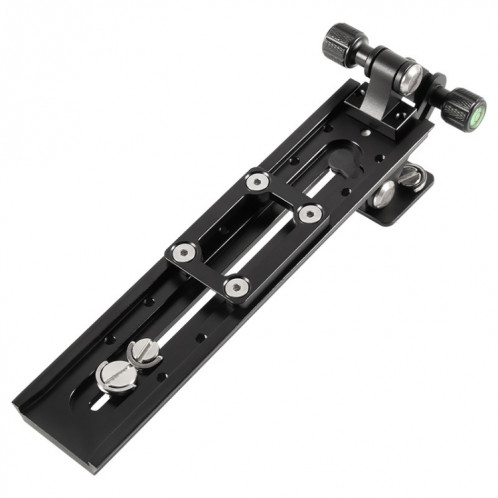 BEXIN VR-220 220 mm de longueur en aluminium ALLIAGE PLAQUE DE REMBLAGE DU MANDE POUR MANFROTTO / SACHTLER (noir) SB870B295-05