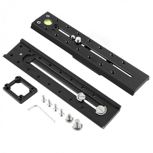 BEXIN VR-220L 220mm Length Aluminum Alloy Extended Quick Release Plate for Manfrotto / Sachtler (Black) SB935B1037-04