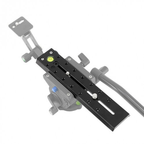 BEXIN B380-50 380mm Length Aluminum Alloy Extended Quick Release Plate for Manfrotto / Sachtler (Black) SB936B50-04