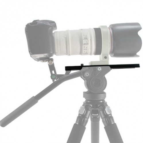 BEXIN B380-50 380mm Length Aluminum Alloy Extended Quick Release Plate for Manfrotto / Sachtler (Black) SB936B50-04