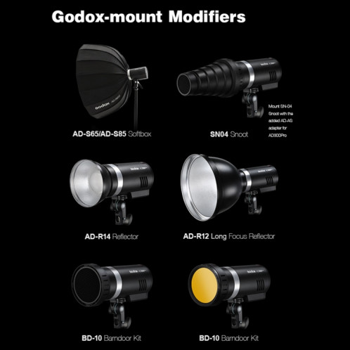 Godox AD300 Pro 300Ws TTL HSS Pocket Flash Outdoor Speedlite Light ​Kits(AU Plug) SG37AU17-08