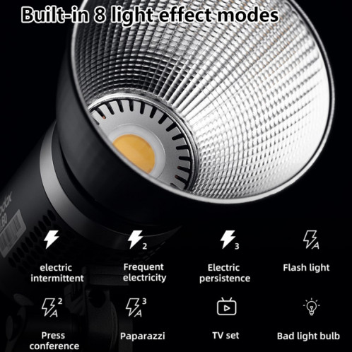 Godox ML60 60W LED Light 5600K Vidéo Studio Flash Light SG65EU436-07