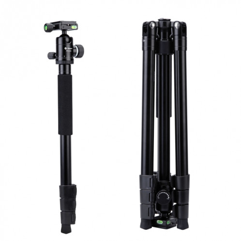 Fotopro F5 Trépied monopode à déverrouillage rapide à 4 sections avec rotule (noir) SF032B406-08