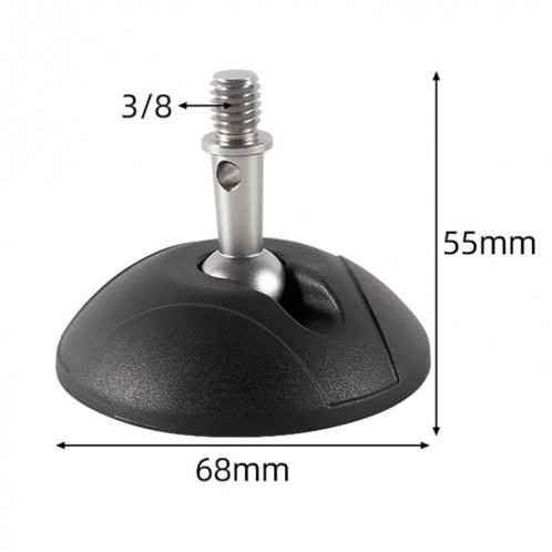 BEXIN GSF68-S Trépied 3/8" Pointes de Pied en Acier Inoxydable Coussinet de Pied en Plastique SB2084313-05