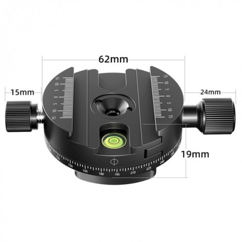 BEXIN QJ-08 Support de trépied de base de serrage rotatif panoramique à dégagement rapide SH208651-05