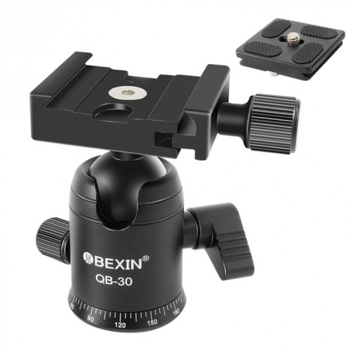 BEIXIN QB-30 Rotule panoramique en métal à rotation à 360 degrés avec plaque de dégagement rapide SB20921235-07
