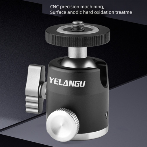 YELANGU LW-A01 Adaptateur de rotule pour trépied panoramique en métal SY21311154-09