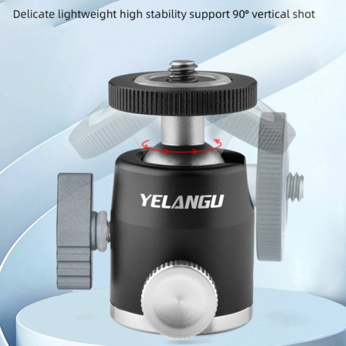 YELANGU LW-A01 Adaptateur de rotule pour trépied panoramique en métal SY21311154-09