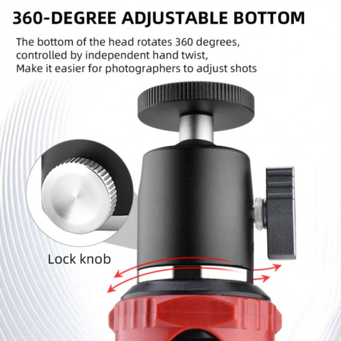 YELANGU LW-A01 Adaptateur de rotule pour trépied panoramique en métal SY21311154-09