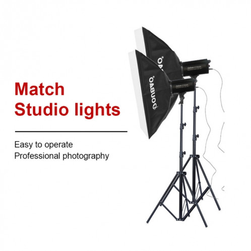 TRIOPO 2.2m hauteur support de support d'éclairage en métal pour photographie professionnelle pour lampe flash de studio ST2165364-08