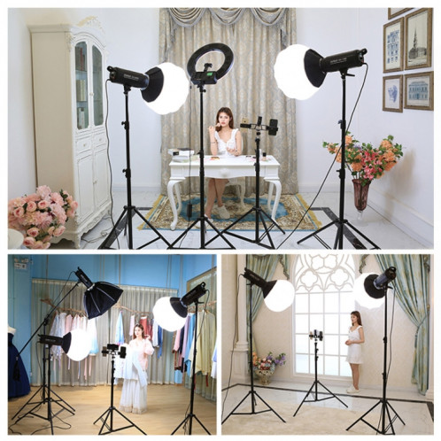 TRIOPO 2.2m hauteur support de support d'éclairage en métal pour photographie professionnelle pour lampe flash de studio ST2165364-08