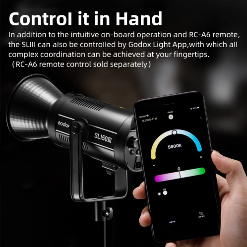 Godox SL150III 160W LED lumière 5600K lumière du jour Flash vidéo () SG93EU1391-07