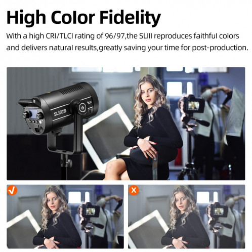 Godox SL150III 160W LED lumière 5600K lumière du jour Flash vidéo () SG93EU1391-07