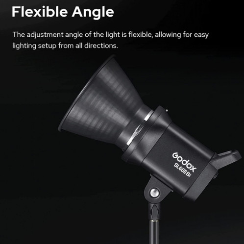 Lampe vidéo LED Godox SL60IIBi 75W bicolore 2800K-6500K () SG99EU795-09