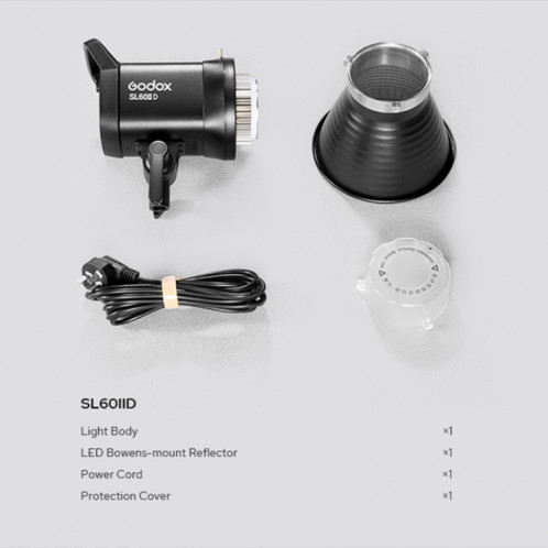 Godox SL60IID 70W 5600K Lampe vidéo LED équilibrée à la lumière du jour () SG02EU1191-09
